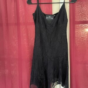 Killstar Midnight Black Floral Dress